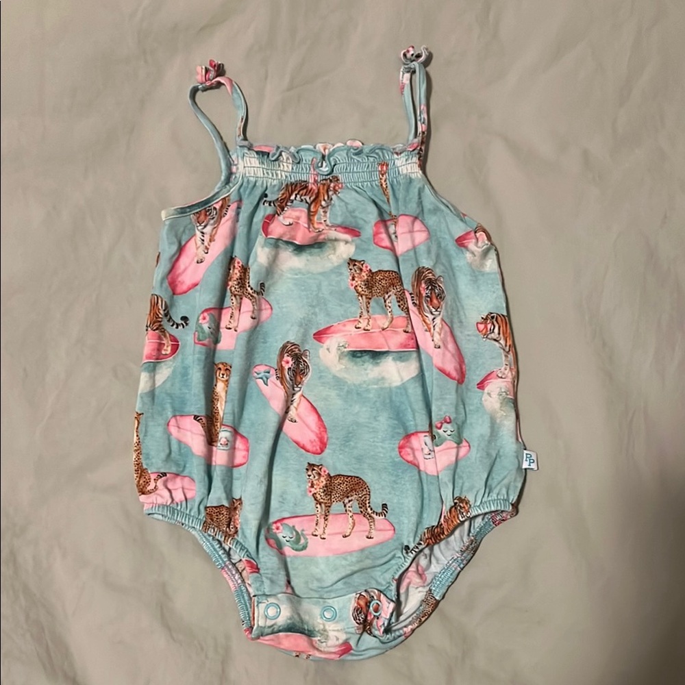 Cute Animal Print Baby Romper